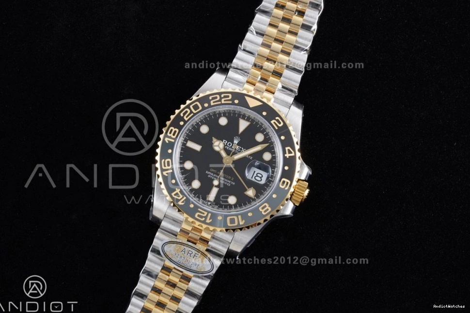 SS ARF Super GRNR 881 Bracelet CHS GMT-Master Dial Weight) II SH3285 (Gain Edition YG Best Black WeatherProof on 126713 New Clone 1:1 0424